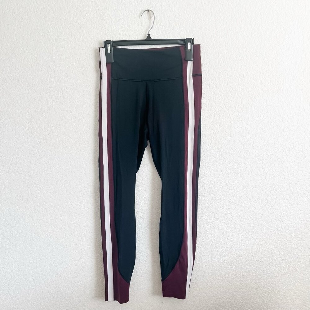 Athleta Crunch 7/8 Tights Womens Small Multicolor Activewear Workout Gym Mom